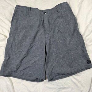 Fishworks QuatroStretch Mens Size 40 Gray Cargo Board Shorts Fishing Outdoor